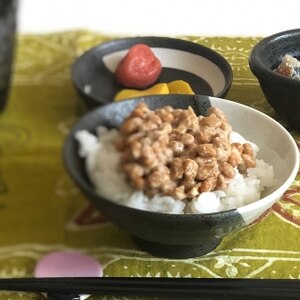 一味マヨネーズ納豆御飯